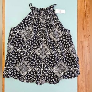 NWT Loft paisley halter neck blouse in size small